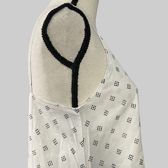 NEW Everlane The Long Weekend Dress in Butterlite Womens 0 Bone Black Dot - Picture 11 of 16